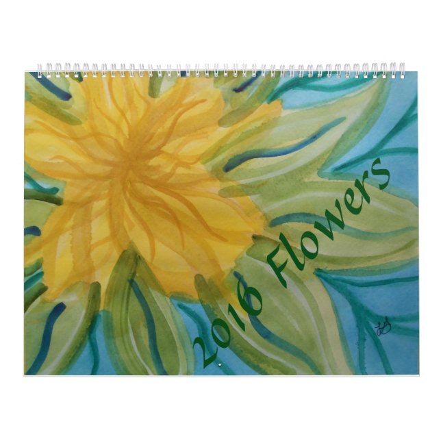 Calendario La acuarela florece 2016 (Tapa)