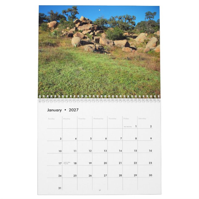 Calendario La belleza 2010 de la naturaleza (Jan 2027)