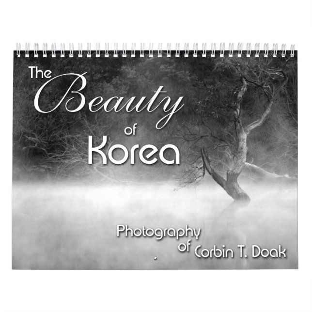 Calendario La belleza de Corea (Tapa)