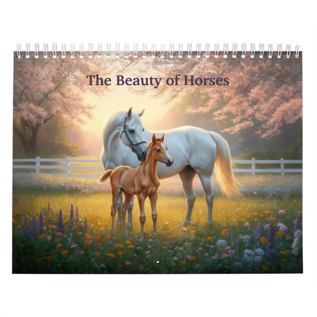 Calendario La belleza de los caballos (Tapa)