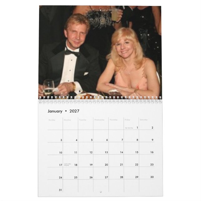 Calendario La bola de Margarita (Jan 2027)