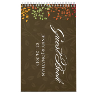 Calendario La caída deja el Guestbook de la boda -