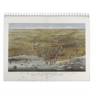 Calendario La ciudad de Chicago Illinois desde 1874