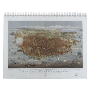 Calendario La ciudad de San Francisco California a partir de