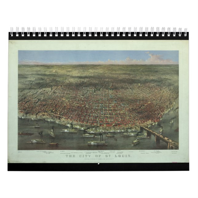 Calendario La ciudad de St. Louis Missouri desde 1874 (Tapa)
