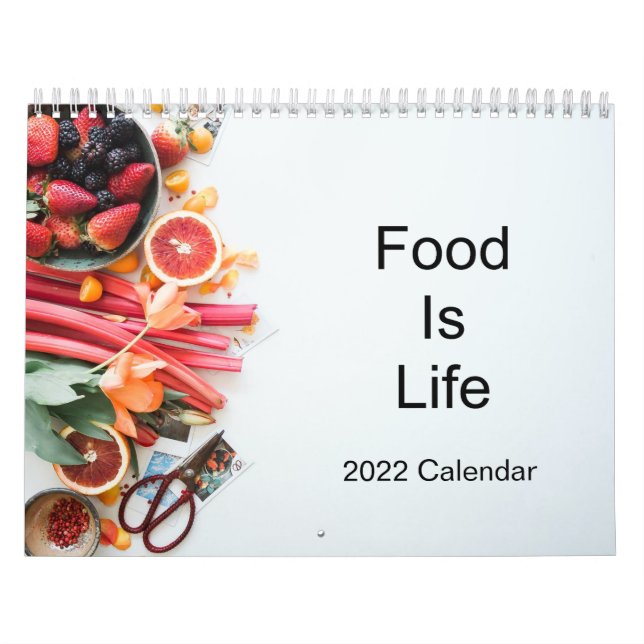 Calendario La comida es vida (Tapa)
