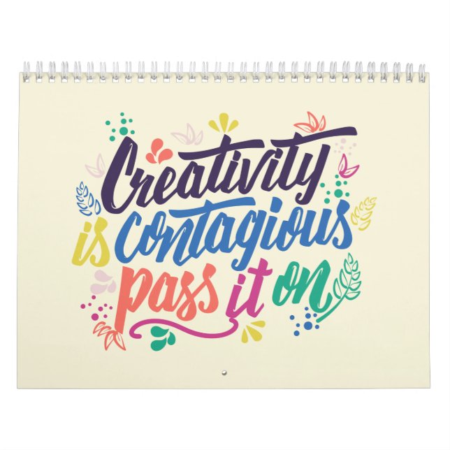 Calendario La Creatividad Es Contagiosa. (Tapa)