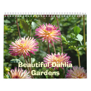 Calendario La dalia hermosa cultiva un huerto las fotos