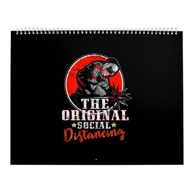 Calendario La distancia social original | Regalo de soldadura (Tapa)