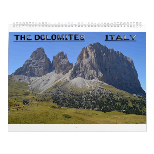 Calendario La dolomía, Italia (Tapa)