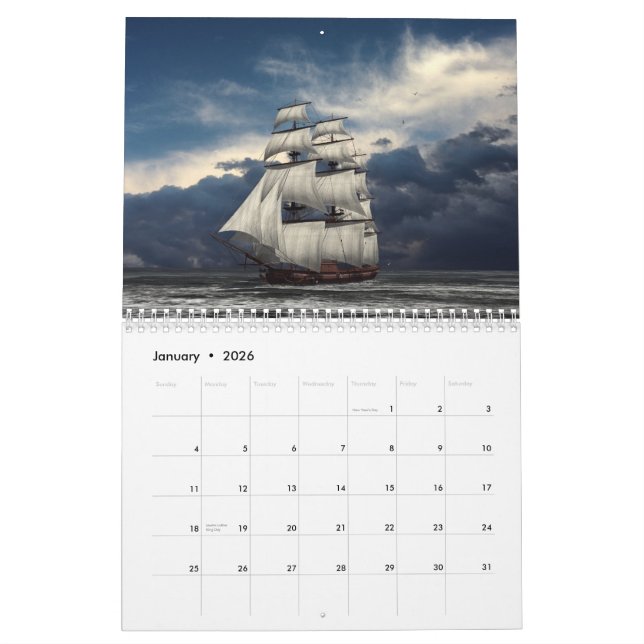 Calendario La edad de la vela, 2014 (Jan 2026)