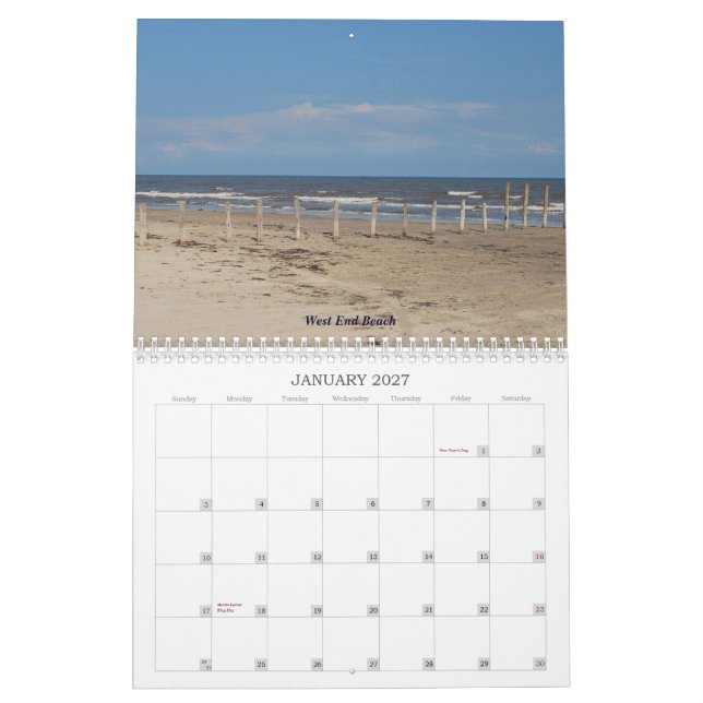 Calendario La fotografía de TeraBella presenta Galveston, (Jan 2027)