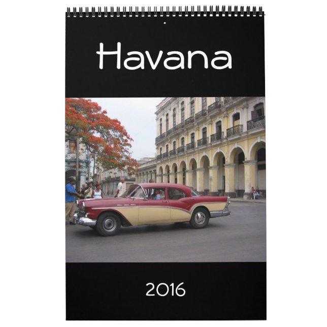 Calendario La Habana Cuba 2016 (Tapa)