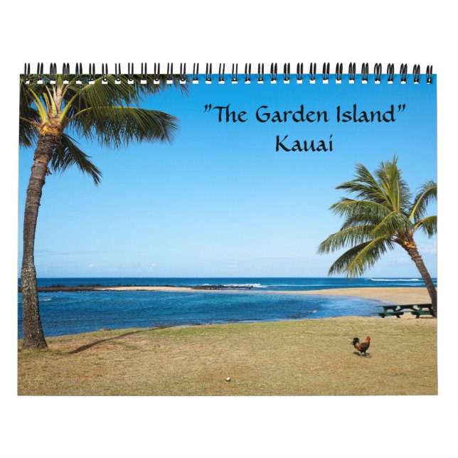 Calendario La Isla de los Jardínes, Kauai (Tapa)