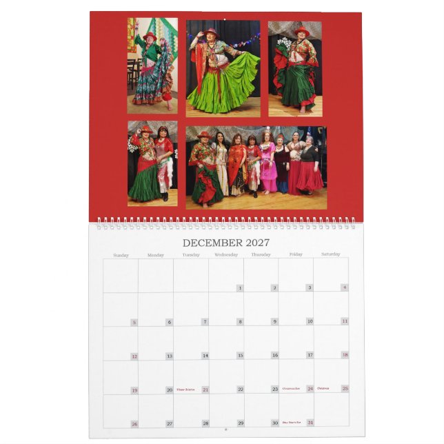Calendario La MARIPOSA GITANA de Corvallis viste 2019 (Dec 2027)