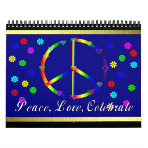 Calendario La paz, amor, celebra