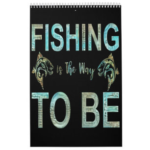 Calendario La Pesca Es La Forma De Ser, Retro