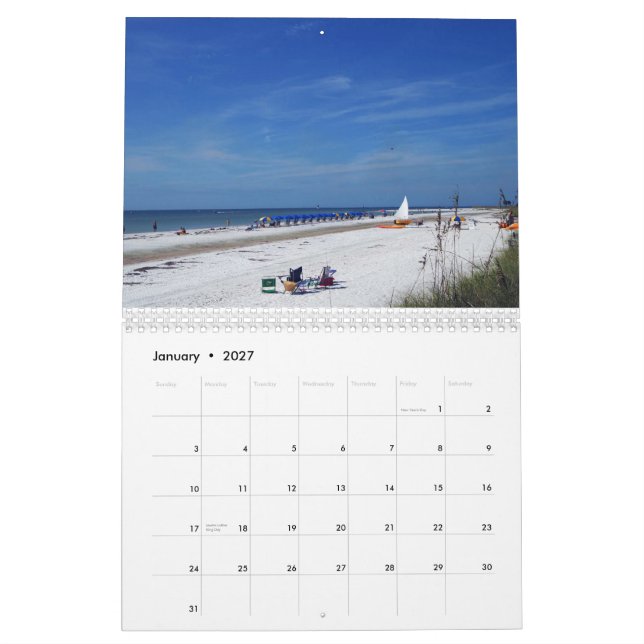 CALENDARIO LA PLAYA (Jan 2027)