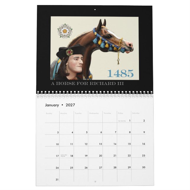 Calendario La segunda venida de Richard III (Jan 2027)