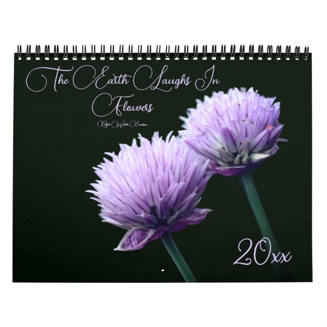 Calendario La Tierra se ríe en flores  (Tapa)