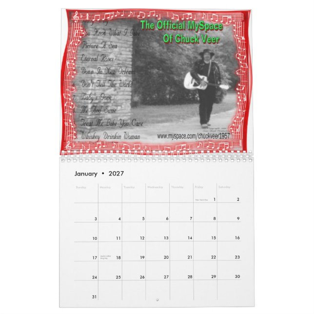 Calendario La tirada vira Calander 2008 (Jan 2027)