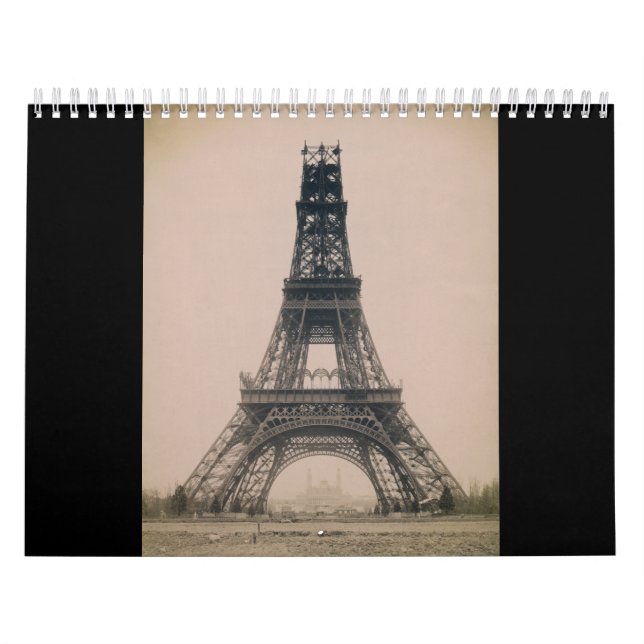 Calendario La Torre Eiffel: Estado de la construcción 1888 (Tapa)