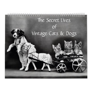 Calendario La vida secreta de los gatos y perros de época
