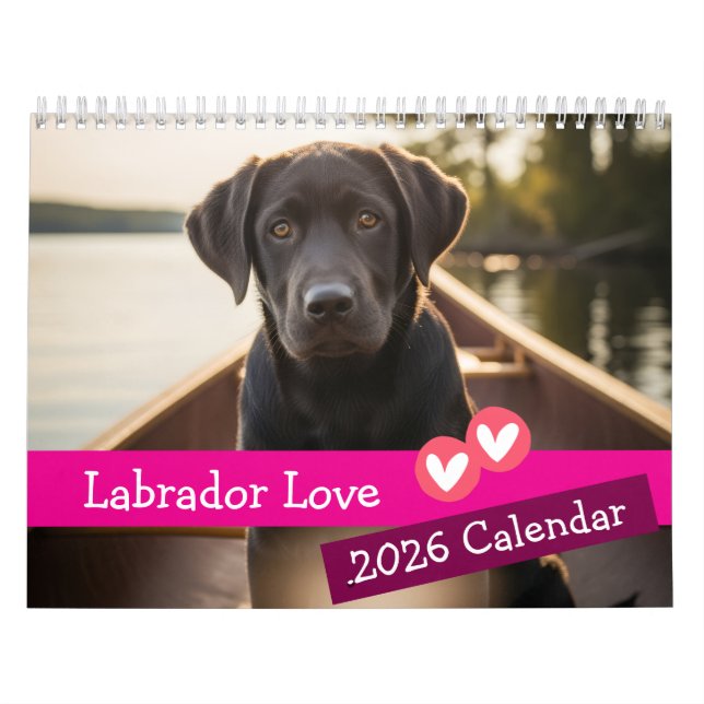 Calendario Labrador Love Calendar (Tapa)