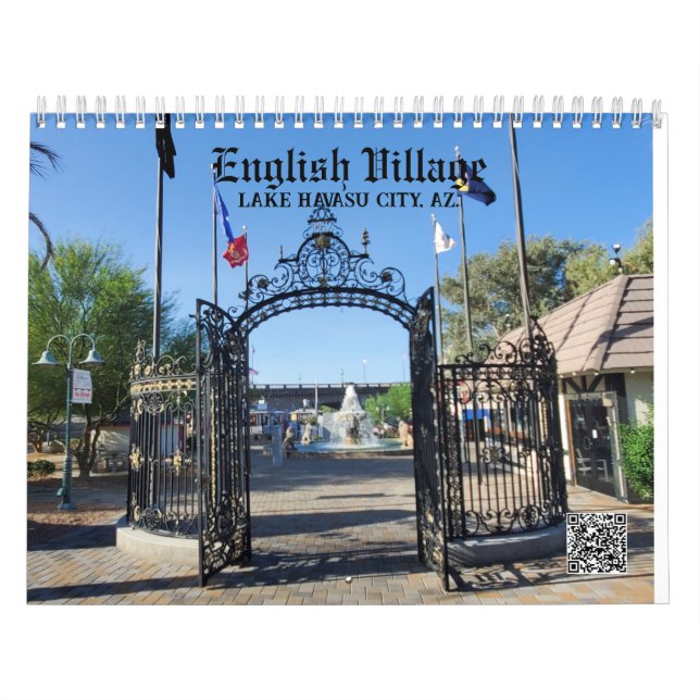 Calendario Lago de la Aldea Inglesa Havasu (Tapa)