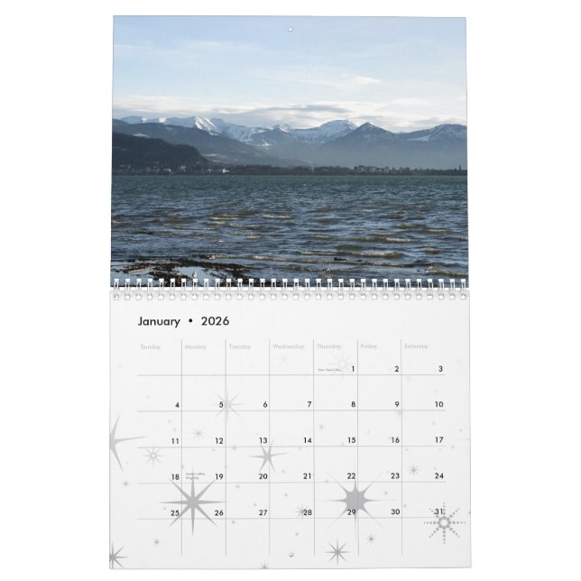 Calendario Lago del este Contance - Östlicher Bodensee (Jan 2026)