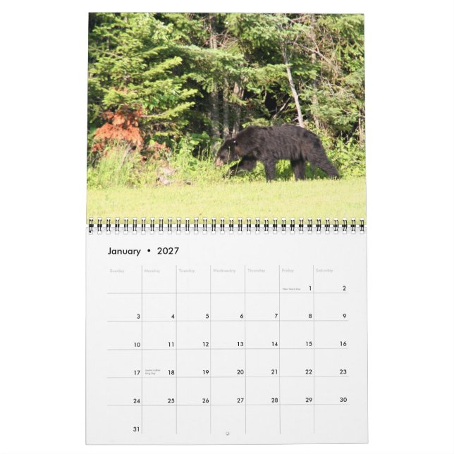Calendario Lago Kabetogama (Jan 2027)