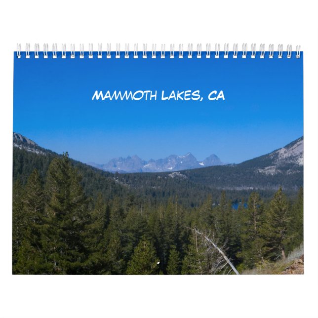 Calendario Lagos de Mammoth de 2015 (Tapa)