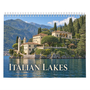 Calendario Lagos italianos a través de las estaciones