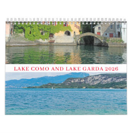 Calendario Lake Como and Lake Garda 2026 calendar
