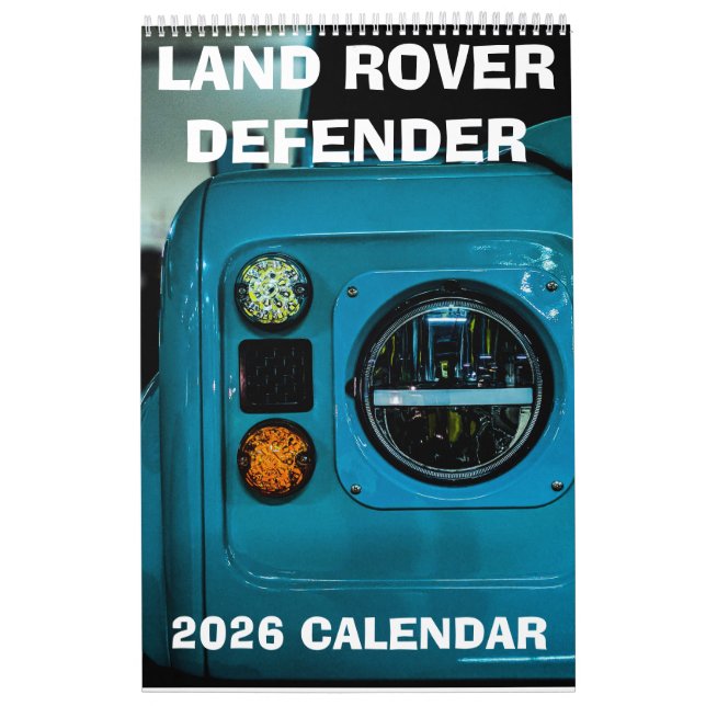 CALENDARIO LAND ROVER DEFENDER, REE ADVENTURE, OFF-ROAD GIFT (Tapa)