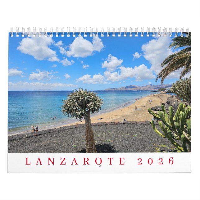 Calendario Lanzarote 2026 calendar (Tapa)