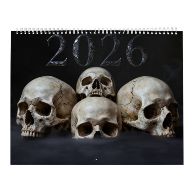 Calendario Large 2026 Skull Art Calendar (Tapa)