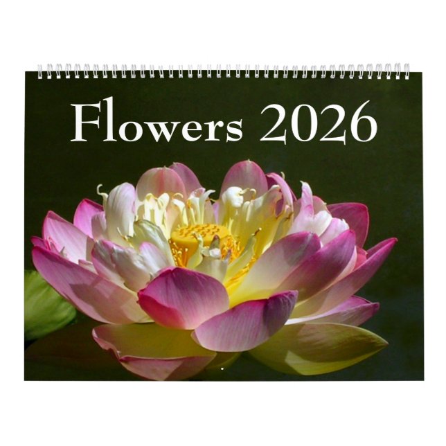 Calendario Large Flowers 2026 Calendar (Tapa)