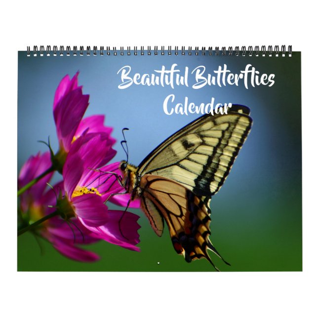 Calendario Large Size Beautiful Butterflies Calendar (Tapa)