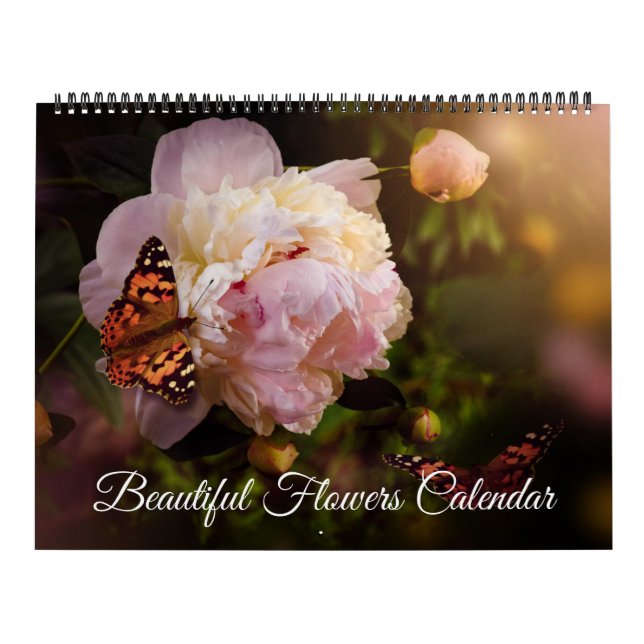 Calendario Large Size Beautiful Flowers Calendar (Tapa)