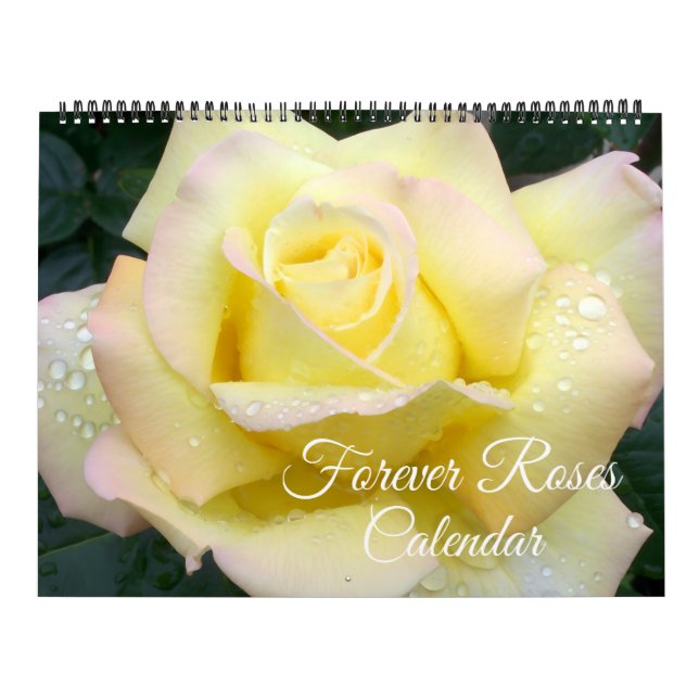 Calendario Large Size Forever Roses Calendar (Tapa)
