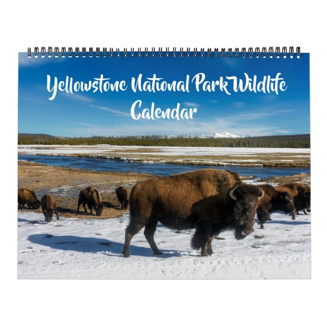 Calendario Large Size Yellowstone Calendar-Wildlife Calendar (Tapa)