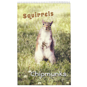 Calendario Las ardillas y los chipmunks divertidas fotos de a