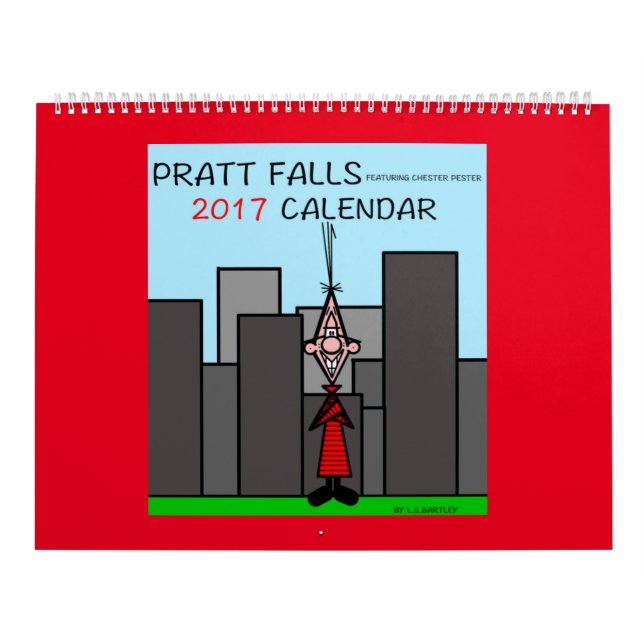 Calendario Las caídas de Pratt que ofrecen Chester Pester (Tapa)