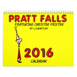 Calendario Las caídas de Pratt que ofrecen Chester Pester el