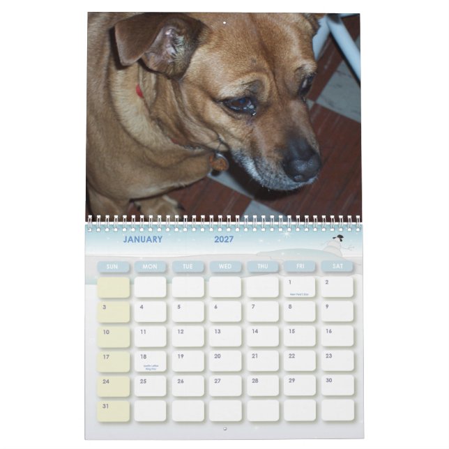 Calendario Las canículas 2010 de China (Jan 2027)