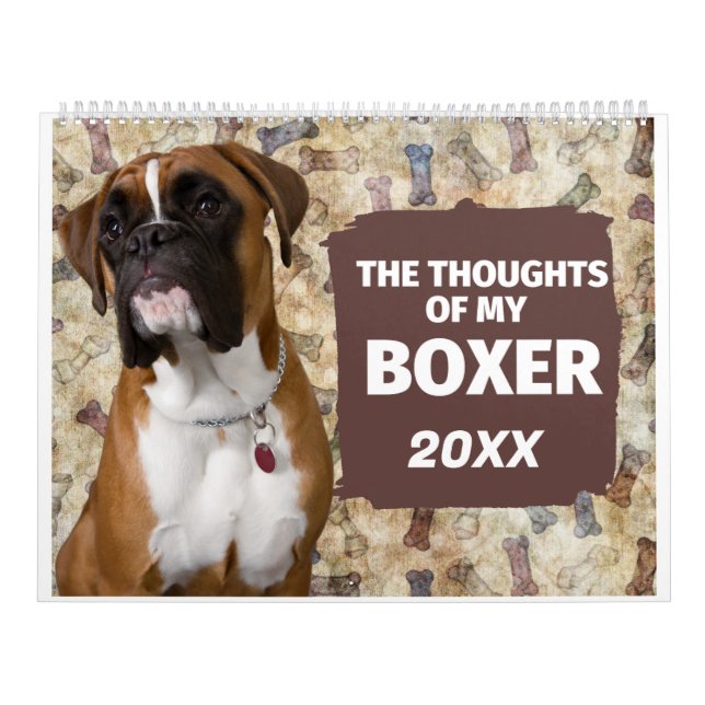 Calendario Las divertidas reflexiones de mi boxeador (Tapa)