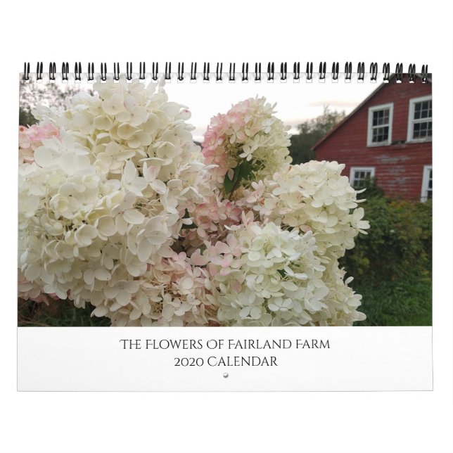 Calendario Las flores de la granja Fairland, Vermont 2020 (Tapa)
