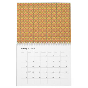Calendario Las hojas de papel de envolvimiento amarillo, nara