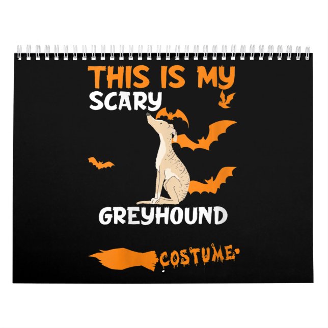 Calendario Las mujeres de Greyhound Brindle disfrazan perezos (Tapa)